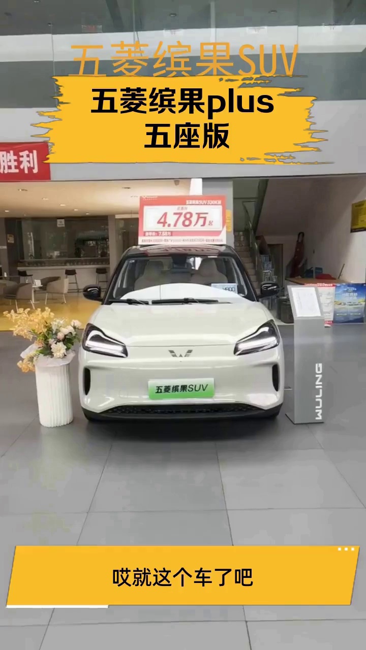 成都五菱缤果PLUS价格最低7.58万起 暂无优惠