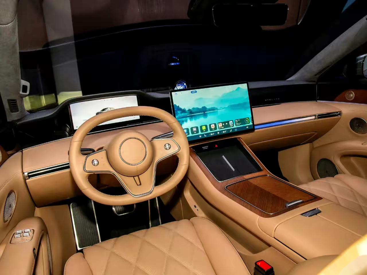 享界S9T内饰谍照曝光 或增加副驾娱乐屏